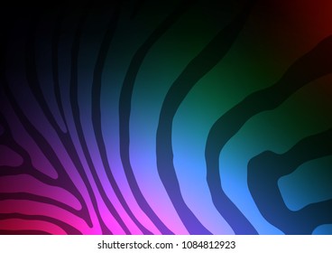 Dark Multicolor, Rainbow vector natural elegant texture. Modern geometrical abstract illustration with doodles. The elegant pattern can be used as a part of a brand book.