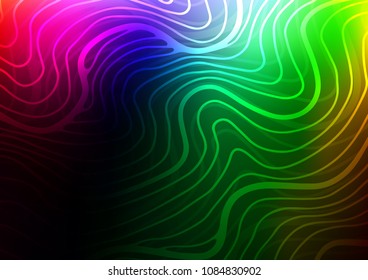 Dark Multicolor, Rainbow vector natural abstract texture. Creative illustration in blurred style with doodles and Zen tangles. A completely new template for your business design.
