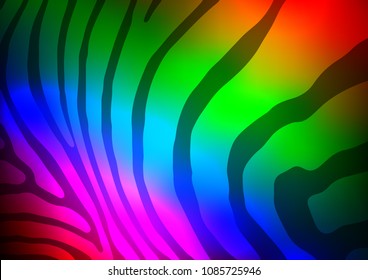 Dark Multicolor, Rainbow vector natural abstract texture. An elegant bright illustration with lines in Natural style. The textured pattern can be used for website.