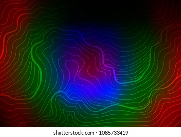 Dark Multicolor, Rainbow vector natural abstract pattern. Glitter abstract illustration with doodles and Zen tangles. A completely new template for your business design.