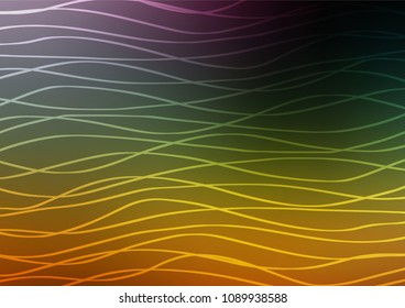 Dark Multicolor, Rainbow vector natural elegant texture. A completely new color illustration in doodle style. The elegant pattern can be used as a part of a brand book.