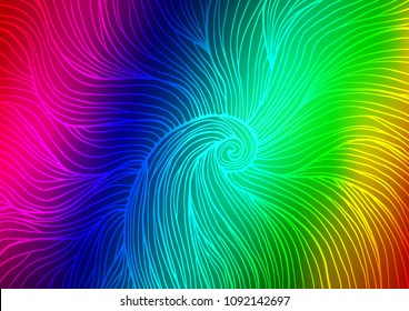 Dark Multicolor, Rainbow vector natural abstract background. Geometric doodle illustration in Origami style with gradient. The template can be used as a background for cell phones.