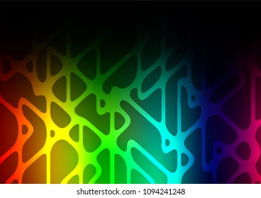 Dark Multicolor, Rainbow vector natural elegant texture. Creative illustration in blurred style with doodles and Zen tangles. A completely new design for your business.