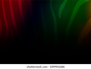 Dark Multicolor, Rainbow vector natural abstract texture. A completely new color illustration in doodle style. The completely new template can be used for your brand book.