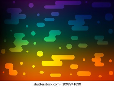 Dark Multicolor, Rainbow vector natural elegant pattern. Modern geometrical abstract illustration with doodles. The elegant pattern can be used as a part of a brand book.