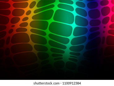 Dark Multicolor, Rainbow vector natural abstract background. Blurred decorative design in Indian style with Zen tangles. The pattern can be used for wallpapers and coloring books.