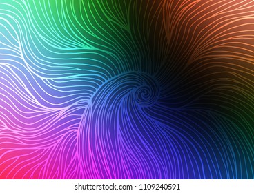 Dark Multicolor, Rainbow vector natural abstract texture. Blurred decorative design in Indian style with Zen tangles. Hand painted design for web, leaflet, textile.