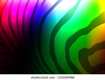 Dark Multicolor, Rainbow vector natural abstract pattern. Glitter abstract illustration with doodles and Zen tangles. The completely new template can be used for your brand book.