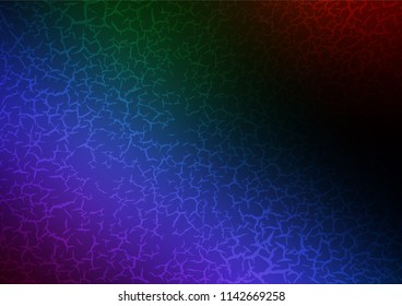 Dark Multicolor, Rainbow vector natural elegant pattern. Colorful abstract illustration with lines in Asian style. The textured pattern can be used for website.
