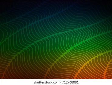 Dark Multicolor, Rainbow vector natural abstract texture. A vague abstract illustration with doodles in Indian style. The doodle design can be used for your web site.