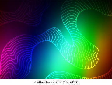 Dark Multicolor, Rainbow vector natural elegant template. Geometric doodle illustration in Origami style with gradient. The elegant pattern can be used as a part of a brand book.