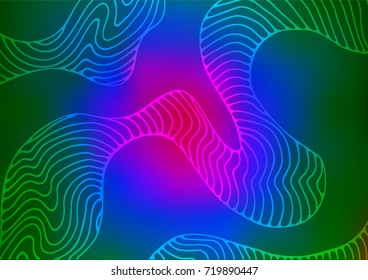 Dark Multicolor, Rainbow vector natural elegant template. Brand-new colored illustration in blurry style with doodles. A completely new template for your business design.