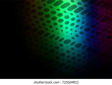 Dark Multicolor, Rainbow vector natural elegant pattern. Creative illustration in blurred style with doodles and Zen tangles. The pattern can be used for coloring books and pages for kids.