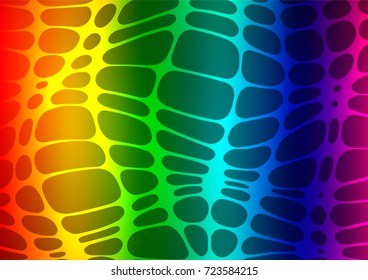 Dark Multicolor, Rainbow vector natural abstract texture. Ethnic elegant natural pattern with gradient. The textured pattern can be used for website.
