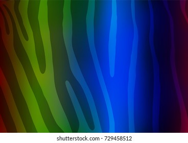 Dark Multicolor, Rainbow vector natural elegant texture. Decorative shining illustration with doodles on abstract template. The template can be used as a background for cell phones.