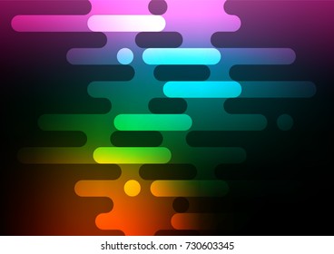 Dark Multicolor, Rainbow vector natural abstract texture. Modern geometrical abstract illustration with doodles. The pattern can be used for wallpapers and coloring books.