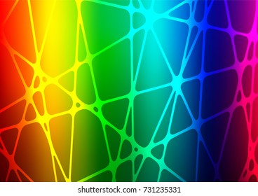 Dark Multicolor, Rainbow vector natural abstract background. Sketchy hand drawn doodles on blurred background. Hand painted design for web, leaflet, textile.