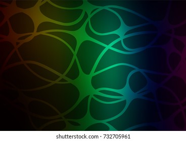Dark Multicolor, Rainbow vector natural elegant template. An elegant bright illustration with lines in Natural style. The pattern can be used for heads of websites and designs.