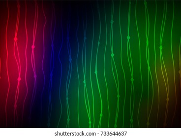 Dark Multicolor, Rainbow vector natural abstract texture. Ethnic elegant natural pattern with gradient. Hand painted design for web, leaflet, textile.
