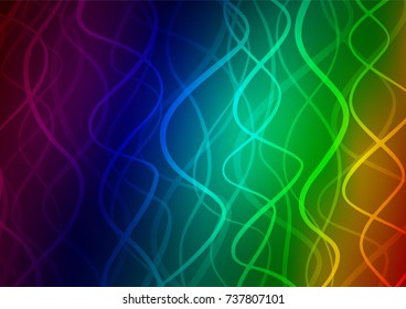 Dark Multicolor, Rainbow vector natural abstract pattern. Ethnic elegant natural pattern with gradient. Brand-new design for your business.