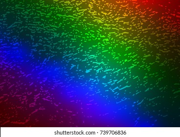Dark Multicolor, Rainbow vector natural abstract template. Modern geometrical abstract illustration with doodles. A new texture for your design.