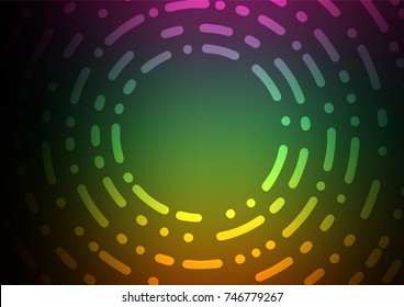 Dark Multicolor, Rainbow vector natural abstract pattern. Glitter abstract illustration with doodles and Zen tangles. The textured pattern can be used for website.