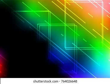 Dark Multicolor, Rainbow vector natural elegant template. Ethnic elegant natural pattern with gradient. A completely new template for your business design.
