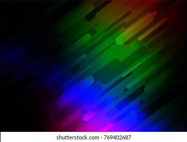 Dark Multicolor, Rainbow vector natural elegant texture. Modern geometrical abstract illustration with doodles. The pattern can be used for heads of websites and designs.