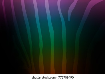 Dark Multicolor, Rainbow vector natural elegant background. Geometric doodle illustration in Origami style with gradient. Hand painted design for web, leaflet, textile.