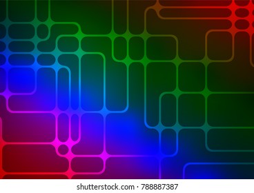 Dark Multicolor, Rainbow vector natural abstract texture. Decorative shining illustration with doodles on abstract template. Hand painted design for web, leaflet, textile.
