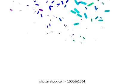Dark Multicolor, Rainbow vector pattern with rounded lines. Decorative shining illustration with lines on abstract template. The pattern can be used as ads, poster, banner for medicine.