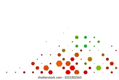 Dark Multicolor, Rainbow vector pattern. Hexagonal template. Geometric sample. Repeating hexagon shapes. Brand-New texture for your design. Pattern can be used for background