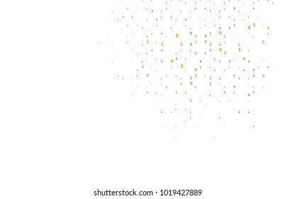 Dark Multicolor, Rainbow vector pattern with Digit symbols. Abstract illustration with colored algebra signs. The pattern can be used for ad, booklets, leaflets of education.