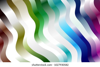 Dark Multicolor, Rainbow vector pattern with lamp shapes. An elegant bright illustration with gradient. The elegant pattern for brand book.