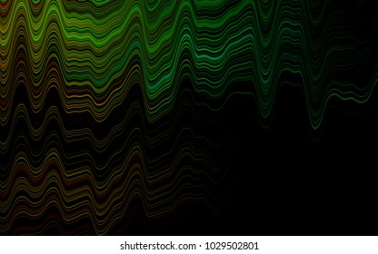Dark Multicolor, Rainbow vector pattern with bubble shapes. Creative illustration in halftone marble style with gradient. A completely new template for your business design.