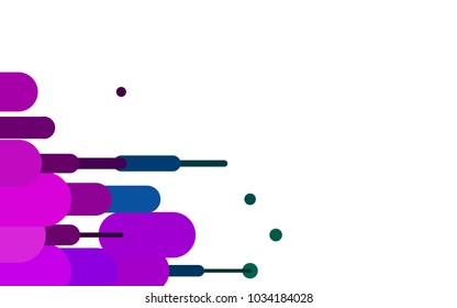 Dark Multicolor, Rainbow vector pattern with rounded lines. Blurred decorative design in simple style with lines. The pattern can be used as ads, poster, banner for medicine.