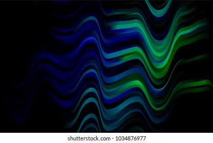 Dark Multicolor, Rainbow vector pattern with lamp shapes. Colorful abstract illustration with gradient lines. The best blurred design for your business.
