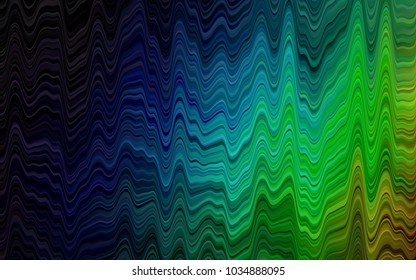 Dark Multicolor, Rainbow vector pattern with bubble shapes. Creative illustration in halftone marble style with gradient. Brand-new design for your ads, poster, banner.