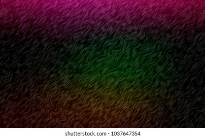 Dark Multicolor, Rainbow vector pattern with lamp shapes. A completely new color illustration in marble style. Marble style for your business design.