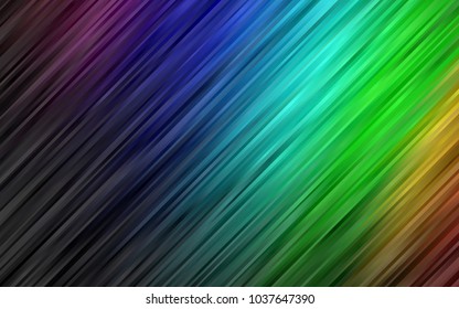 Dark Multicolor, Rainbow vector pattern with bubble shapes. Shining illustration, which consist of blurred lines, circles. A completely new marble design for your business.