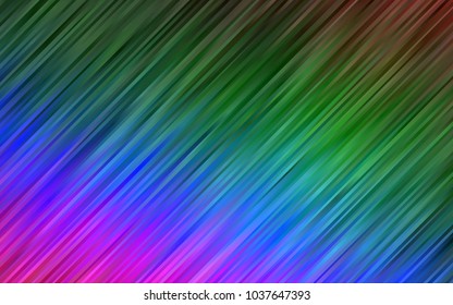 Dark Multicolor, Rainbow vector pattern with lava shapes. A completely new color illustration in marble style. Pattern for your business design.
