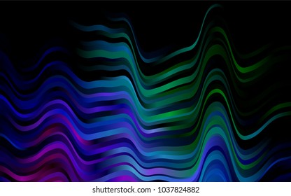 Dark Multicolor, Rainbow vector pattern with liquid shapes. A completely new color illustration in marble style. A completely new marble design for your business.