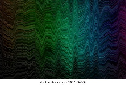 Dark Multicolor, Rainbow vector pattern with lava shapes. A completely new color illustration in marble style. A completely new marble design for your business.