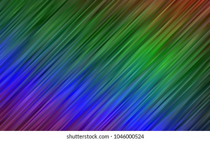 Dark Multicolor, Rainbow vector pattern with curved circles. Geometric illustration in marble style with gradient.  The best blurred design for your business.