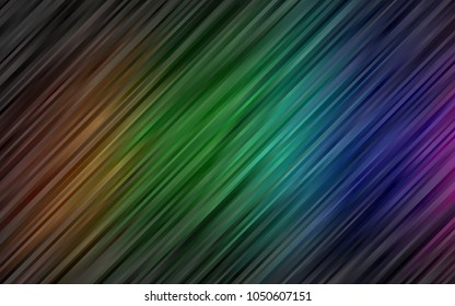 Dark Multicolor, Rainbow vector pattern with bubble shapes. Creative geometric illustration in marble style with gradient. Marble style for your business design.