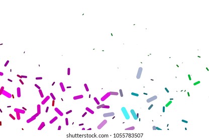 Dark Multicolor, Rainbow vector pattern with rounded lines. Blurred decorative design in simple style with lines. Best design for your ad, poster, banner.