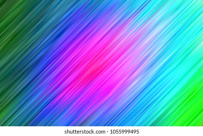 Dark Multicolor, Rainbow vector pattern with lines, ovals. Modern gradient abstract illustration with bandy lines. A completely new marble design for your business.