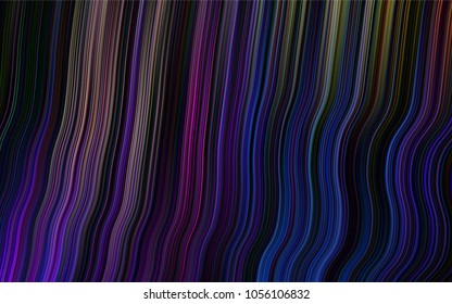 Dark Multicolor, Rainbow vector pattern with lamp shapes. A sample with blurred bubble shapes. A completely new marble design for your business.