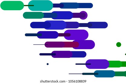 Dark Multicolor, Rainbow vector pattern with rounded lines. Blurred decorative design in simple style with lines. The pattern can be used as ads, poster, banner for medicine.