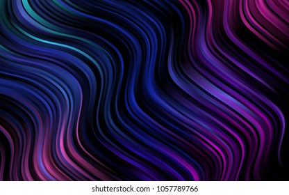 Dark Multicolor, Rainbow vector pattern with curved circles. Brand-new colored illustration in marble style with gradient. Pattern for your business design.